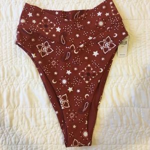 High waisted bikini bottoms